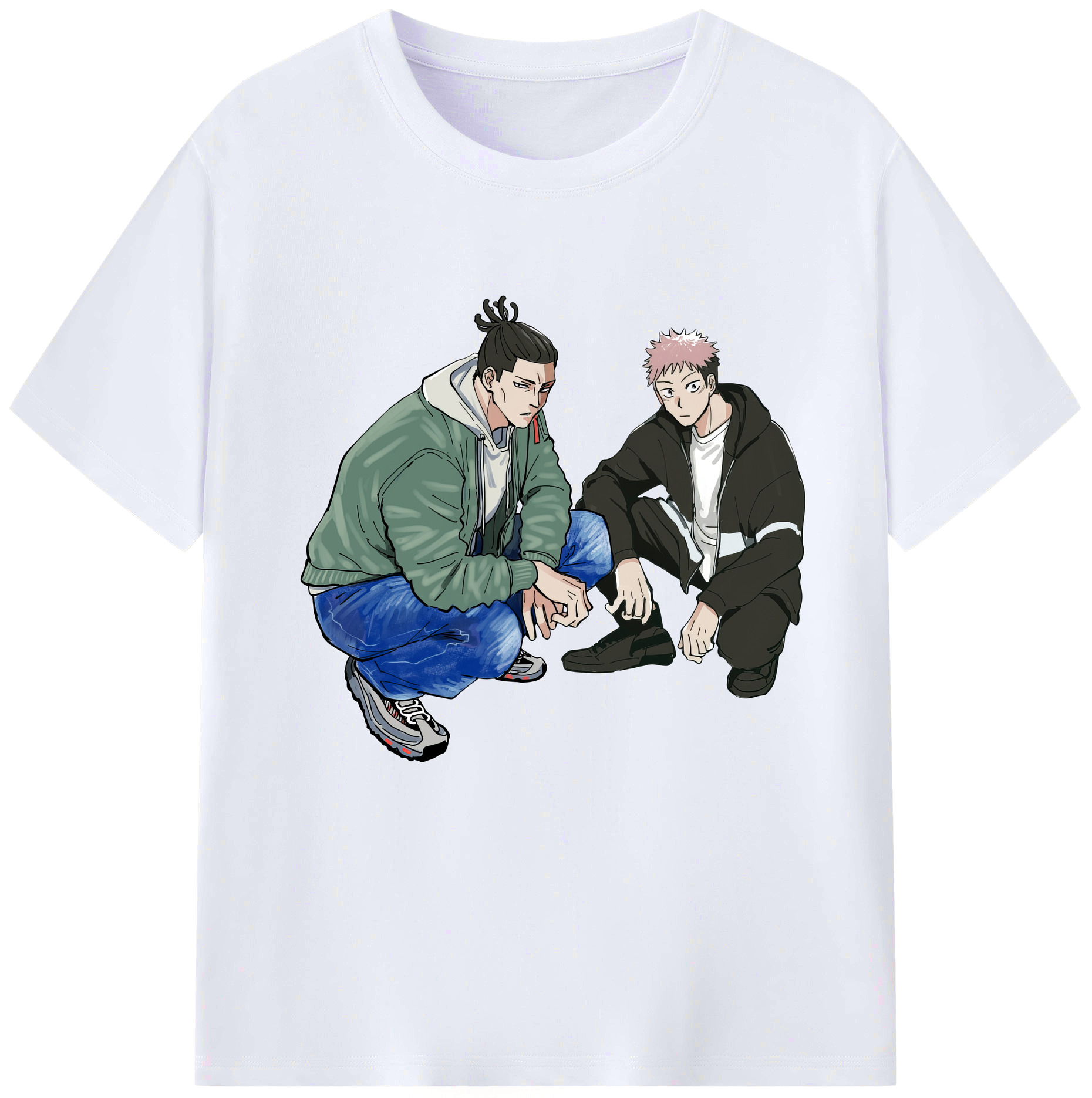 （画像用） 呪術廻戦 Jujutsu Kaisen レディースカジュアルプリントTシャツ（綿100％）