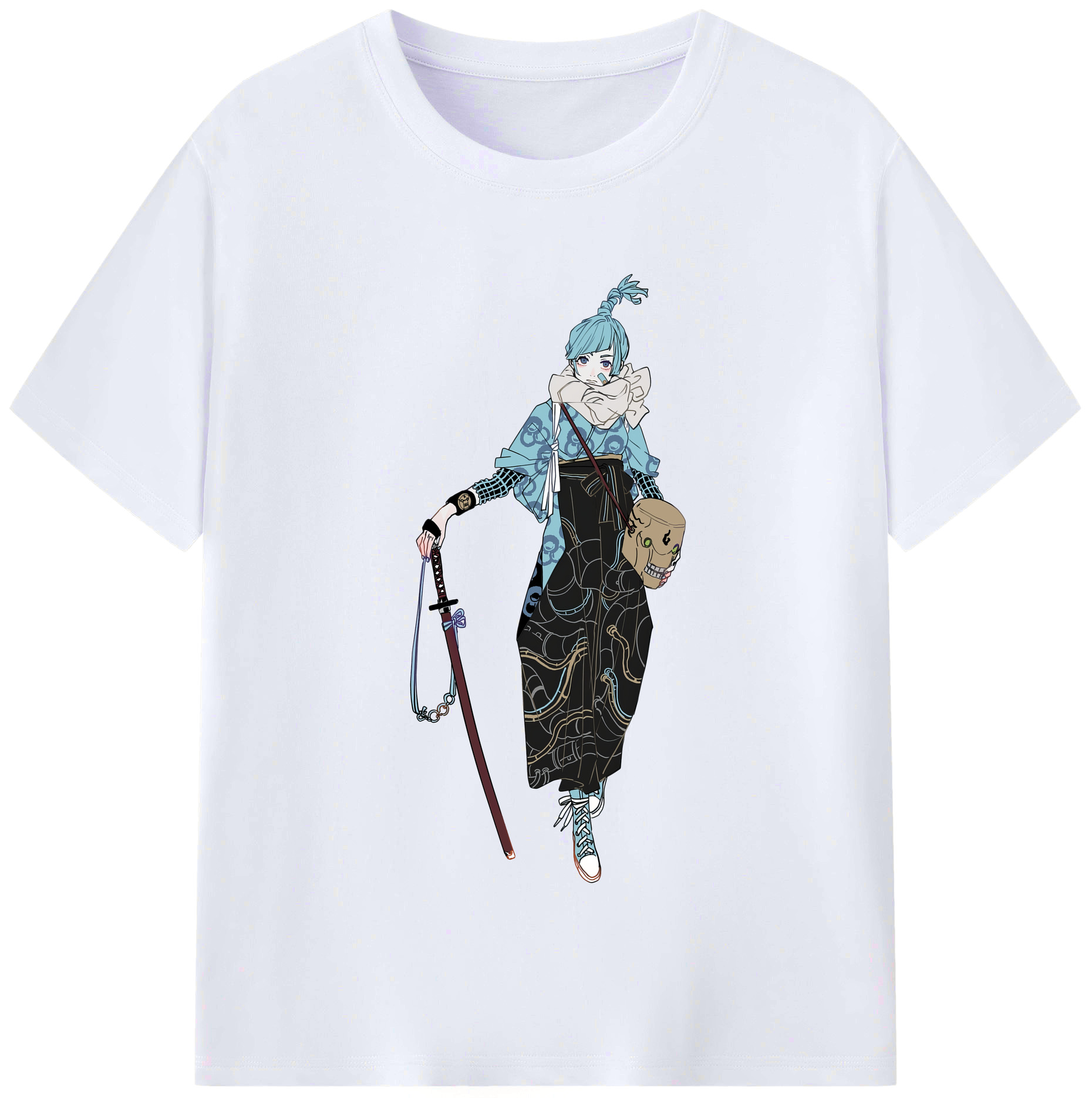 （画像用） 呪術廻戦 Jujutsu Kaisen レディースカジュアルプリントTシャツ（綿100％）