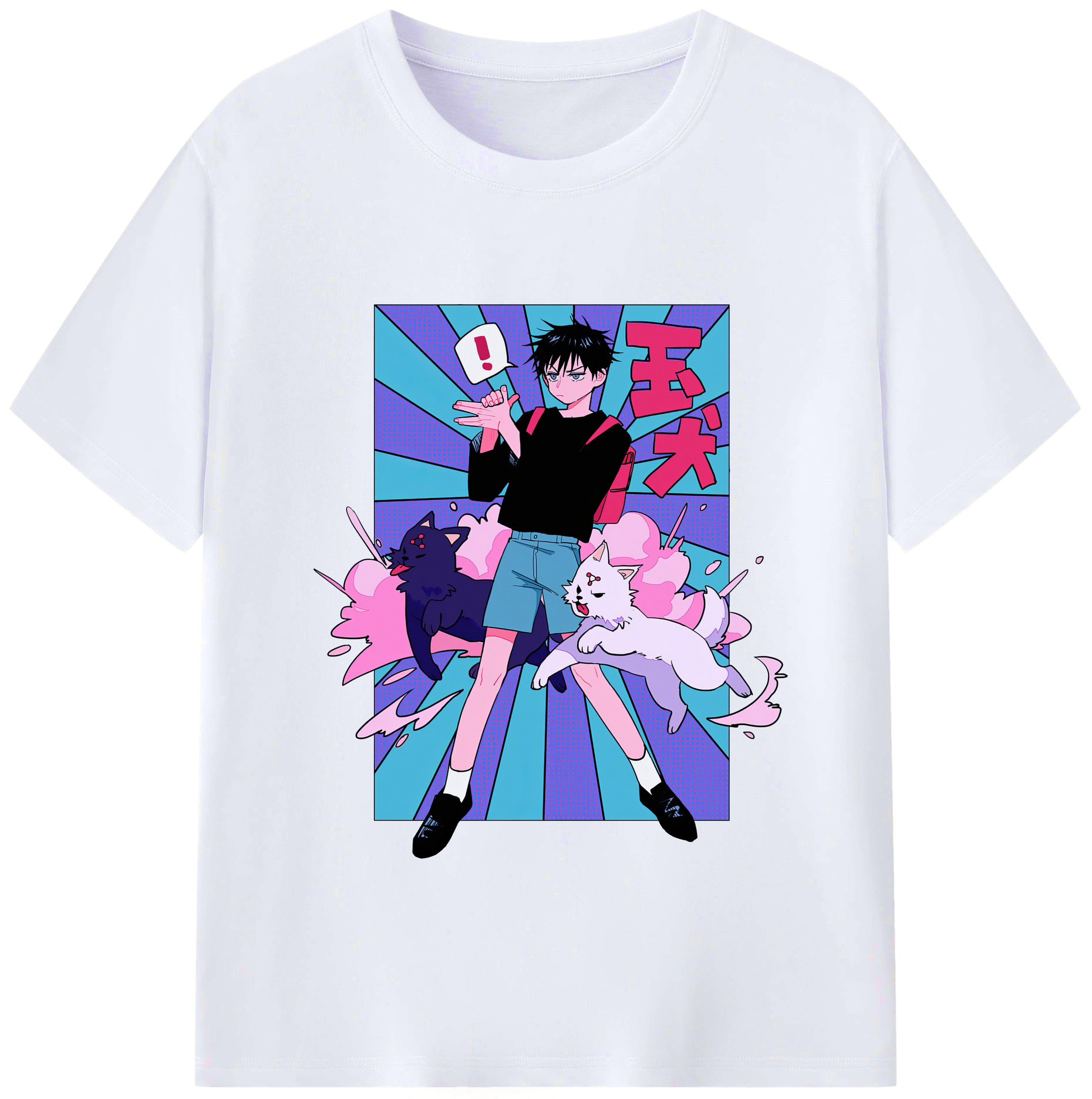（画像用） 呪術廻戦 Jujutsu Kaisen レディースカジュアルプリントTシャツ（綿100％）