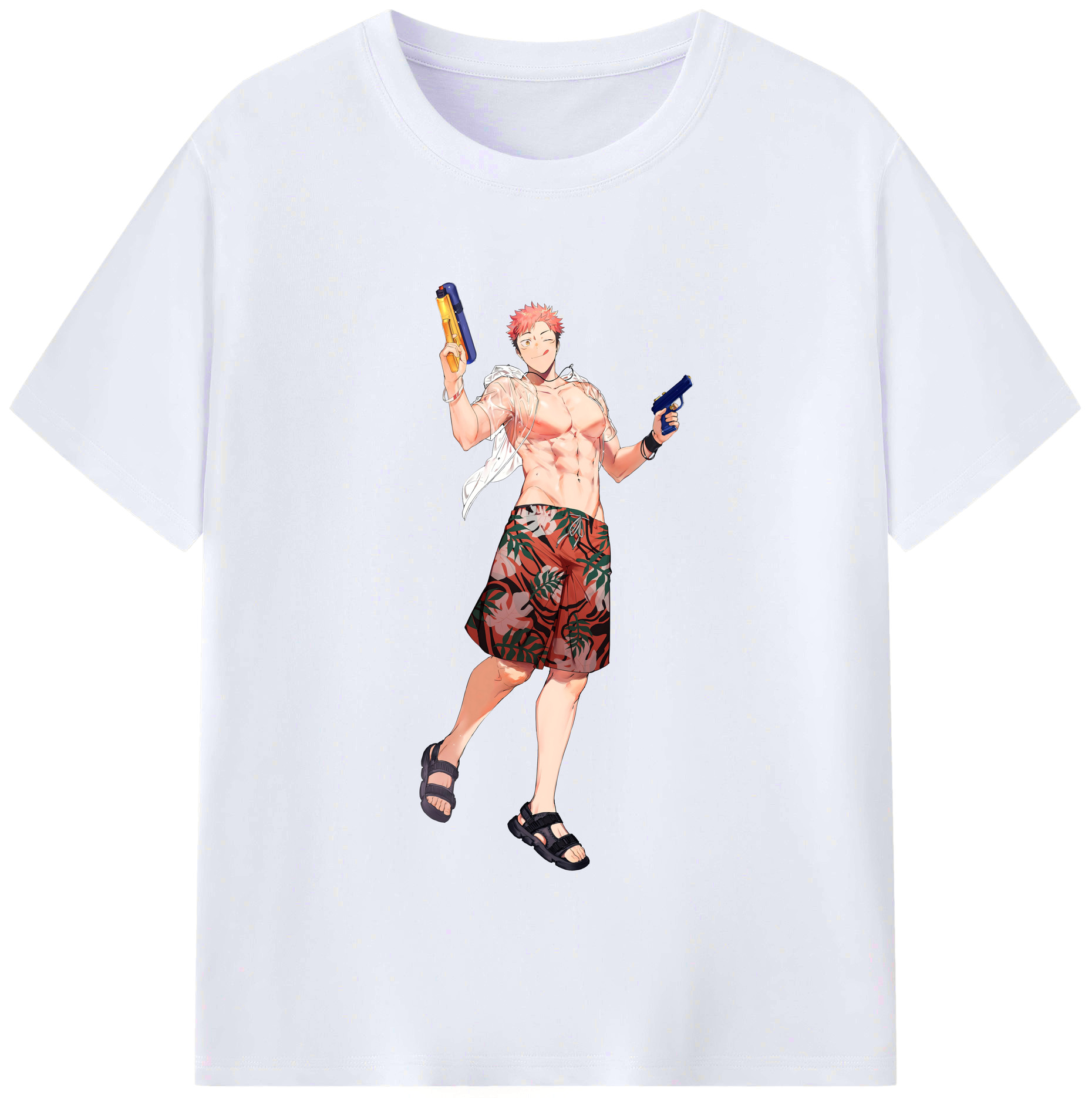 （画像用） 呪術廻戦 Jujutsu Kaisen レディースカジュアルプリントTシャツ（綿100％）