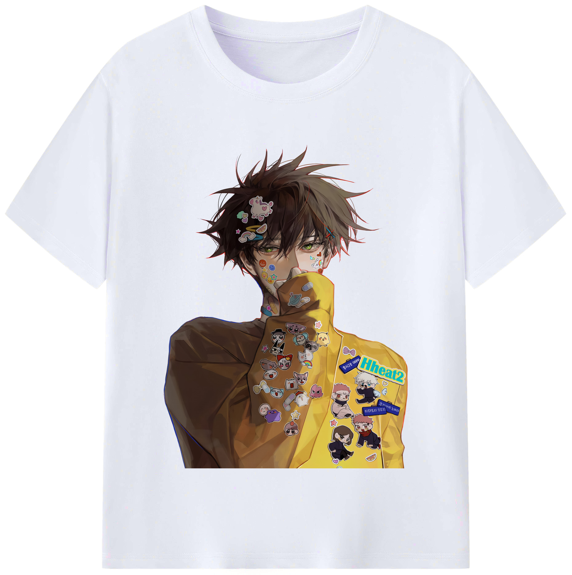 （画像用） 呪術廻戦 Jujutsu Kaisen レディースカジュアルプリントTシャツ（綿100％）