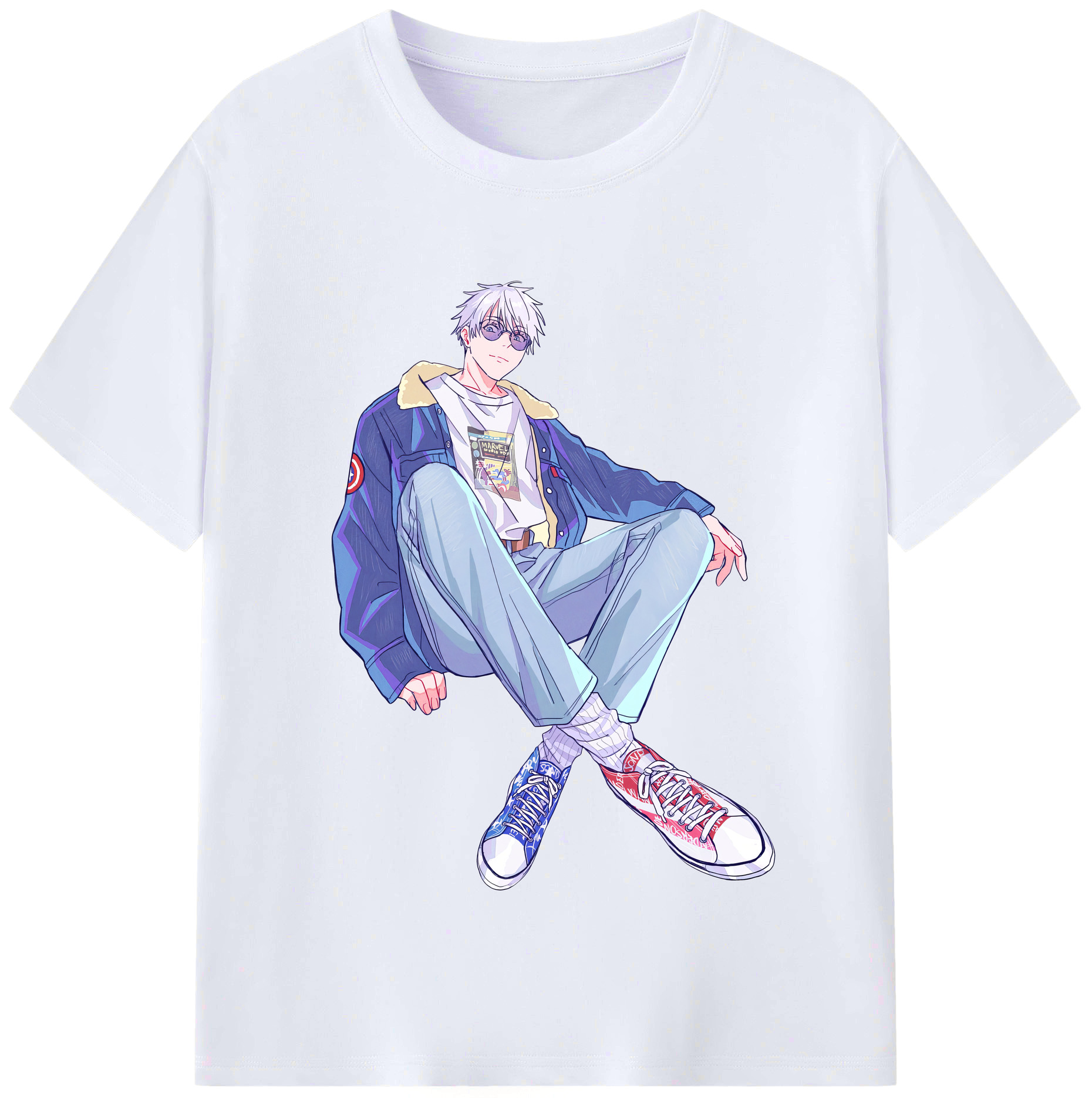 （画像用） 呪術廻戦 Jujutsu Kaisen レディースカジュアルプリントTシャツ（綿100％）