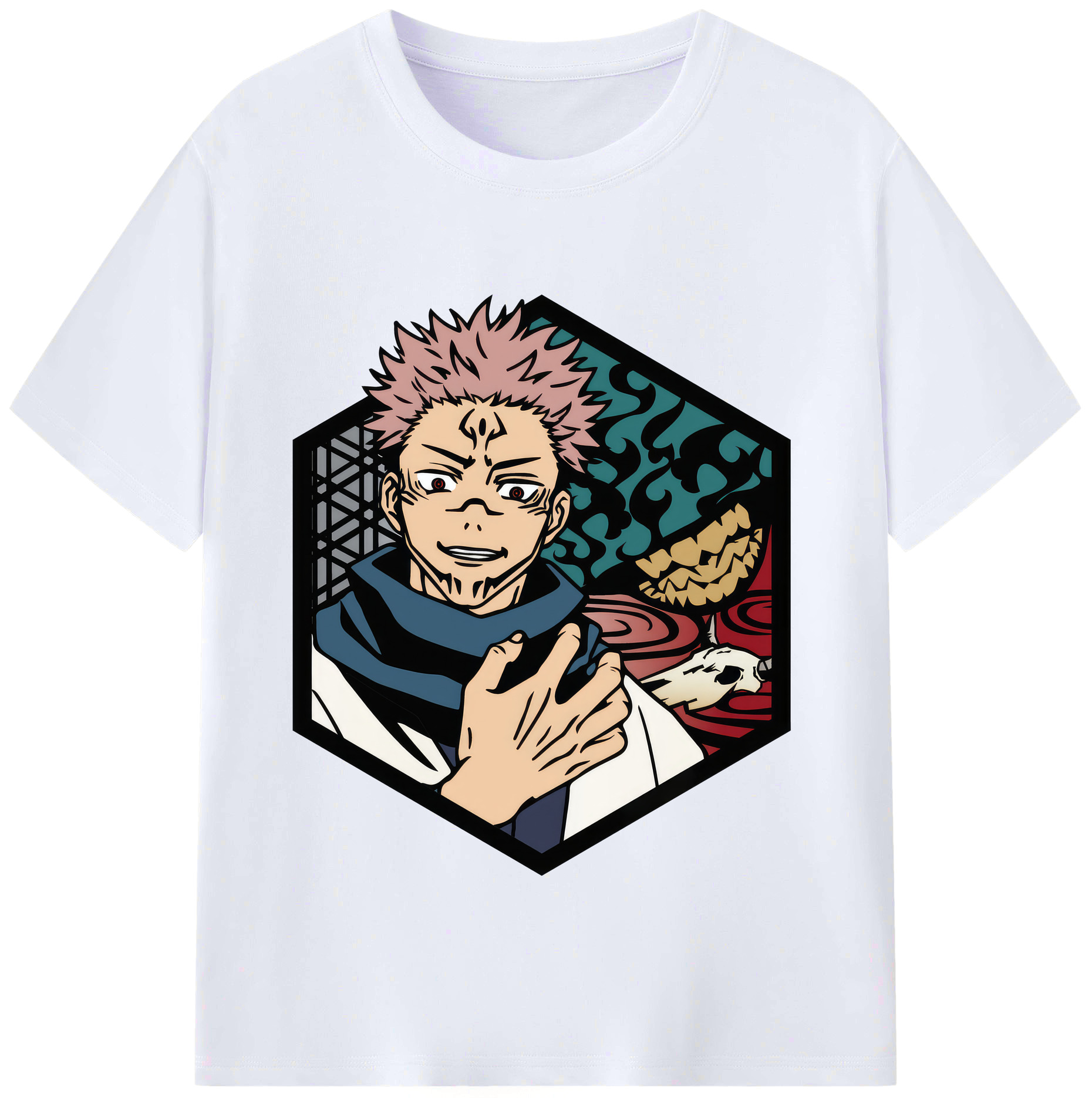 （画像用） 呪術廻戦 Jujutsu Kaisen レディースカジュアルプリントTシャツ（綿100％）