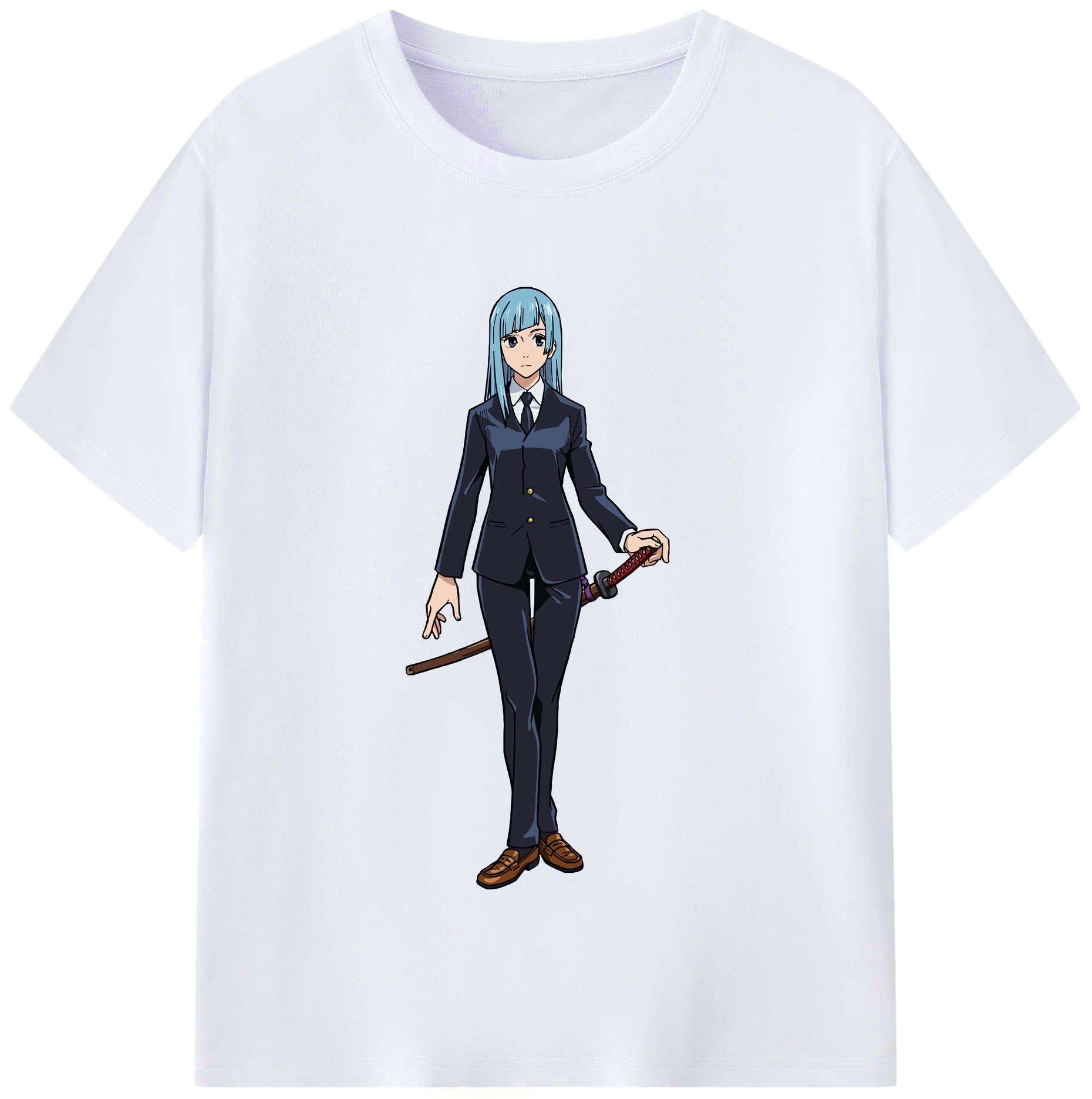 （画像用） 呪術廻戦 Jujutsu Kaisen レディースカジュアルプリントTシャツ（綿100％）