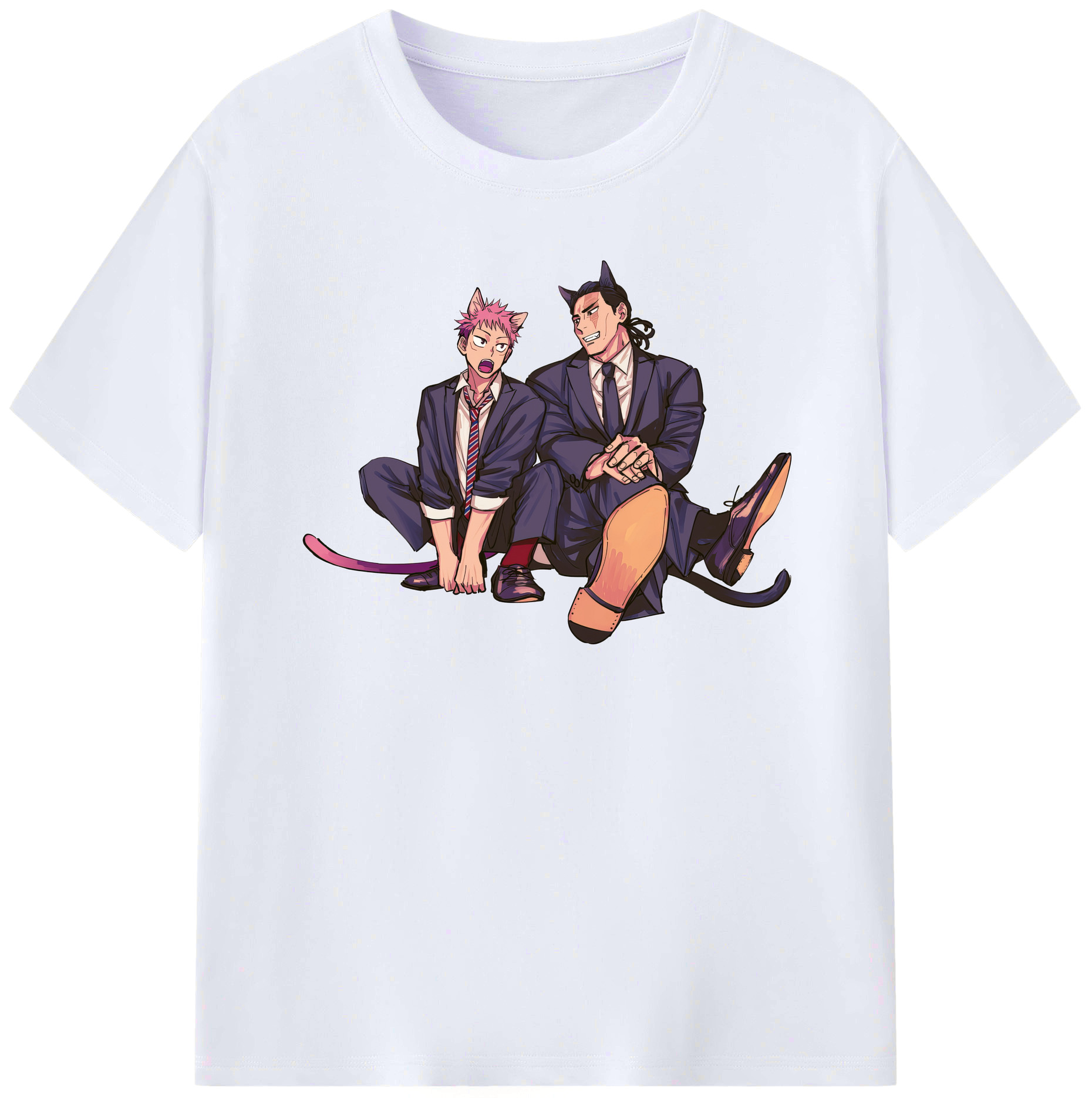 （画像用） 呪術廻戦 Jujutsu Kaisen レディースカジュアルプリントTシャツ（綿100％）