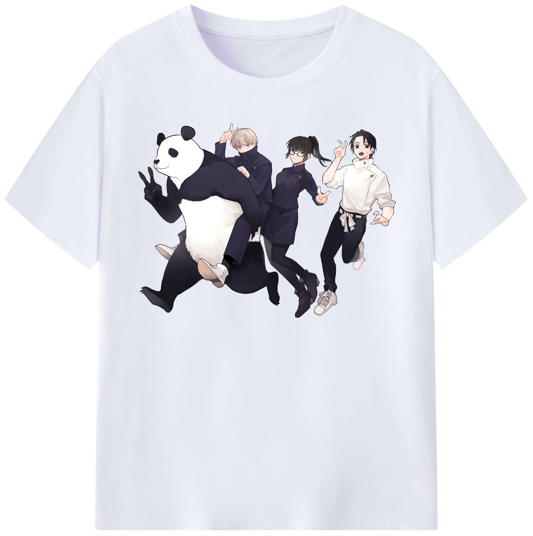 （画像用） 呪術廻戦 Jujutsu Kaisen レディースカジュアルプリントTシャツ（綿100％）