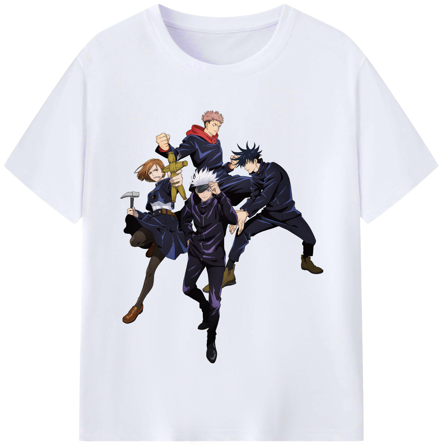 （画像用） 呪術廻戦 Jujutsu Kaisen レディースカジュアルプリントTシャツ（綿100％）