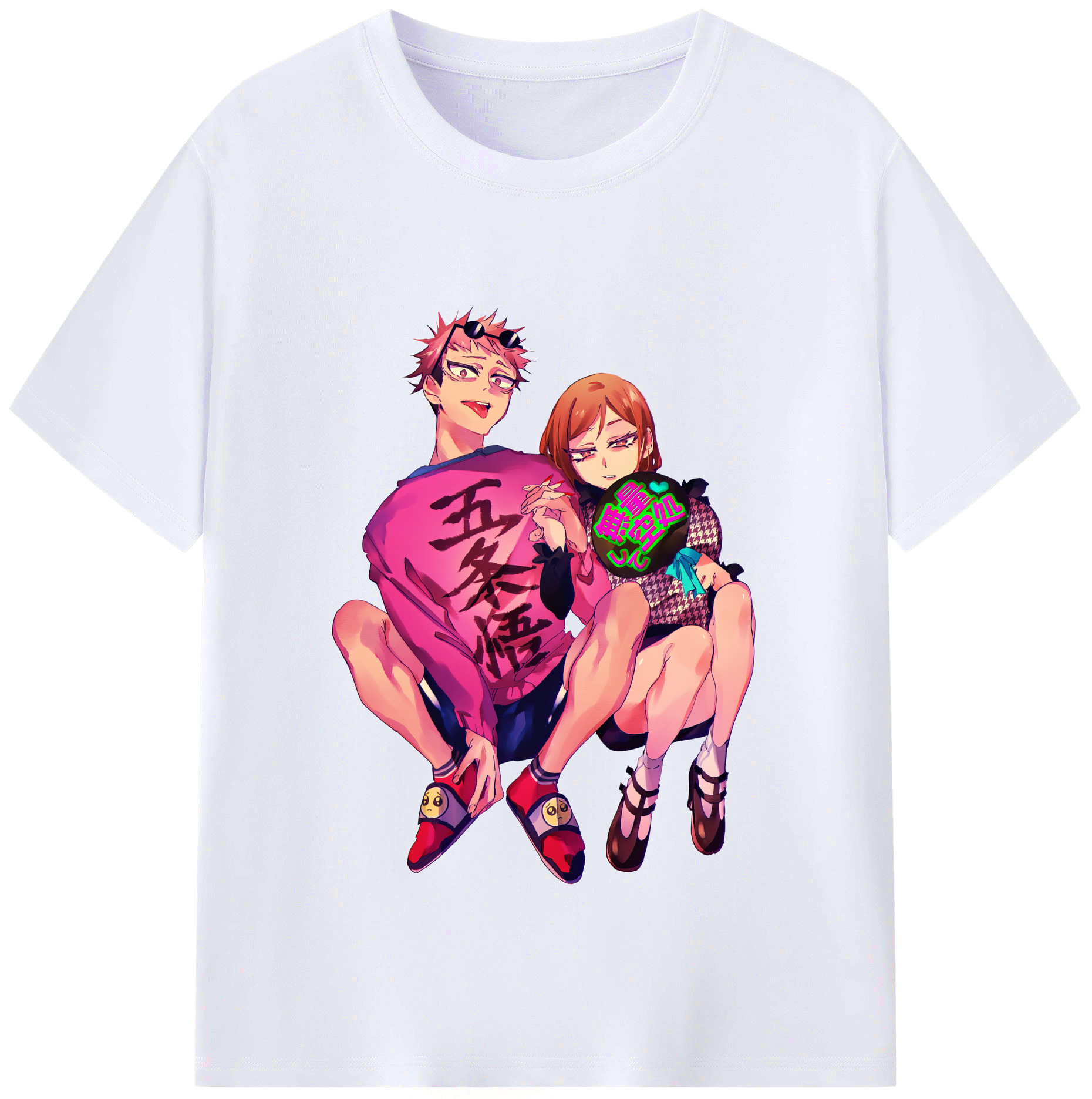 （画像用） 呪術廻戦 Jujutsu Kaisen レディースカジュアルプリントTシャツ（綿100％）