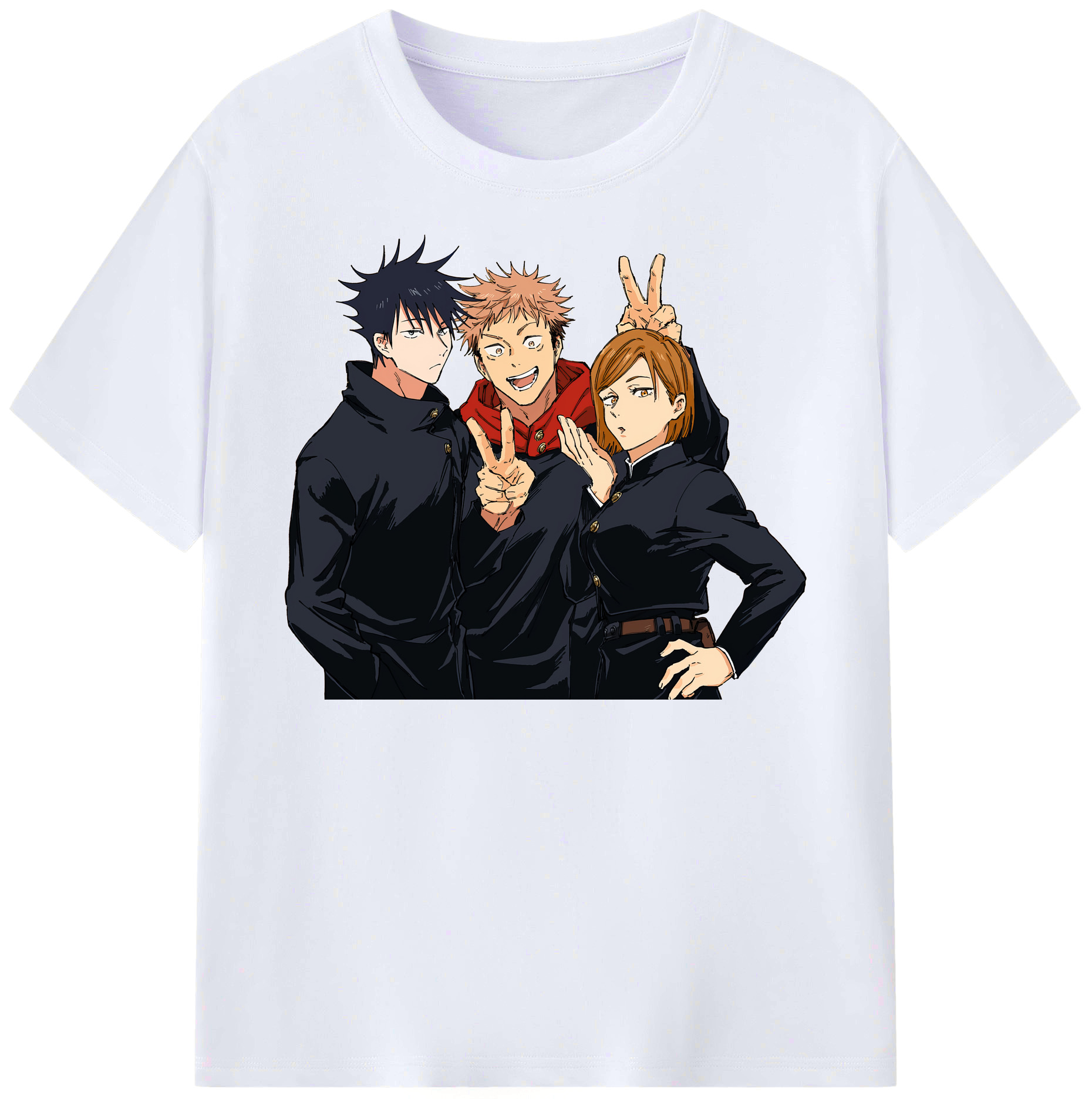 （画像用） 呪術廻戦 Jujutsu Kaisen レディースカジュアルプリントTシャツ（綿100％）