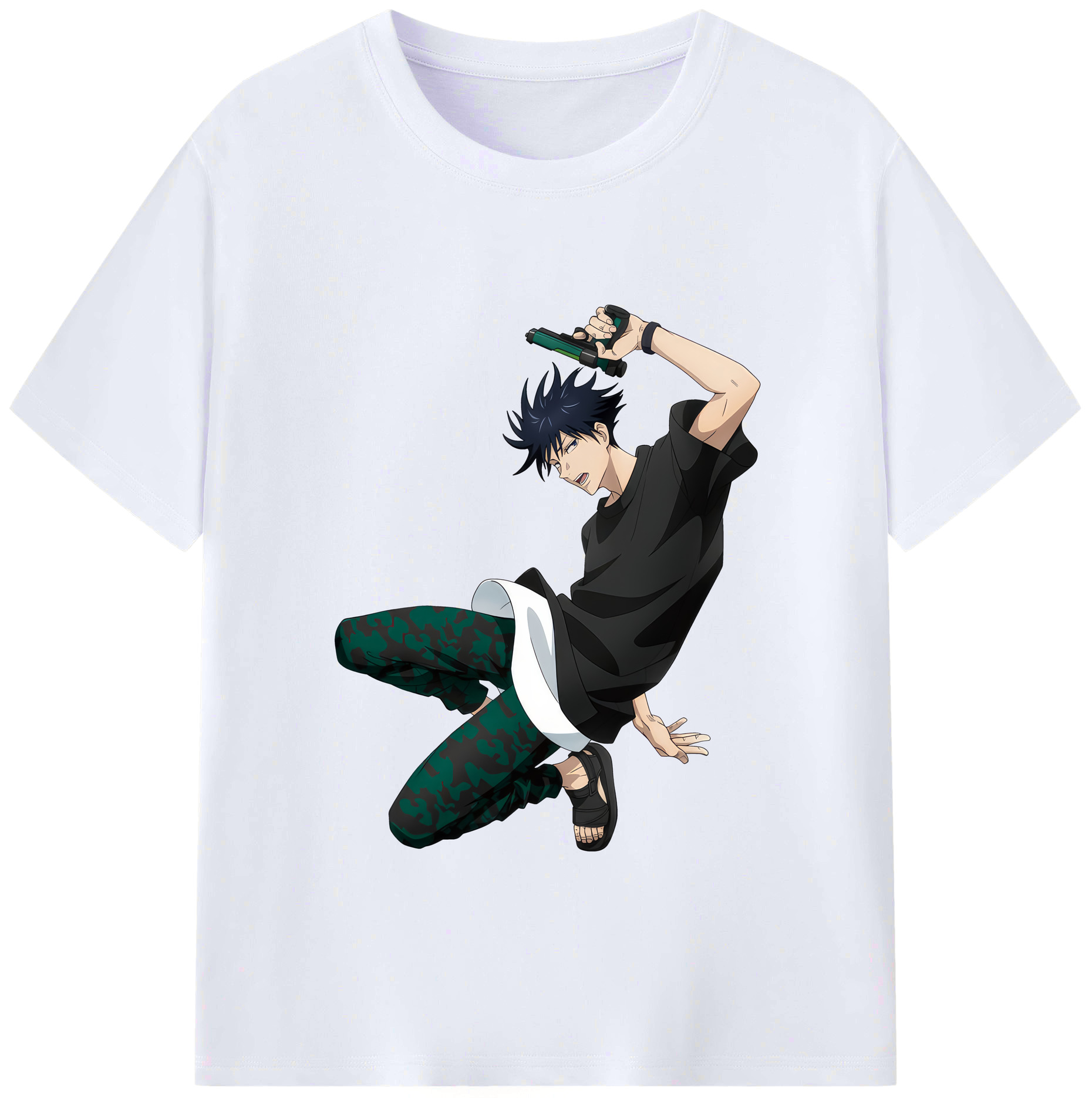 （画像用） 呪術廻戦 Jujutsu Kaisen レディースカジュアルプリントTシャツ（綿100％）