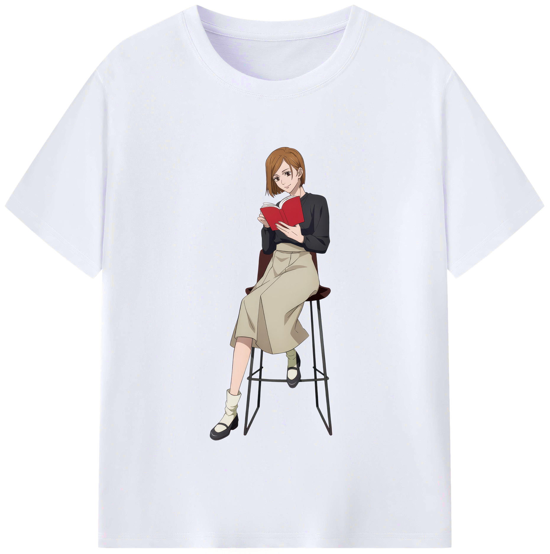 （画像用） 呪術廻戦 Jujutsu Kaisen レディースカジュアルプリントTシャツ（綿100％）