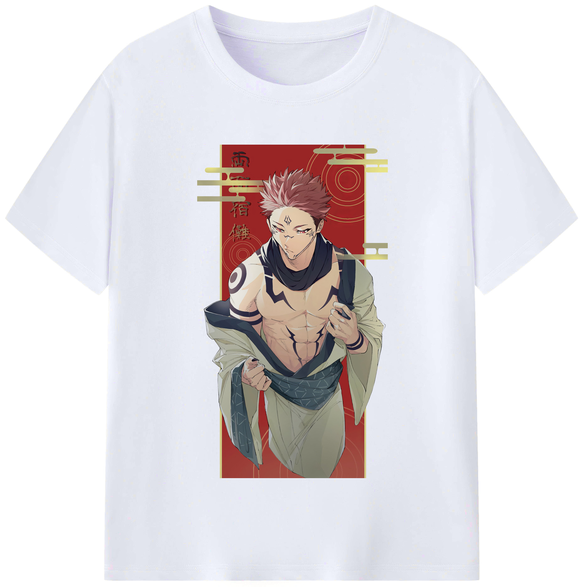 （画像用） 呪術廻戦 Jujutsu Kaisen レディースカジュアルプリントTシャツ（綿100％）