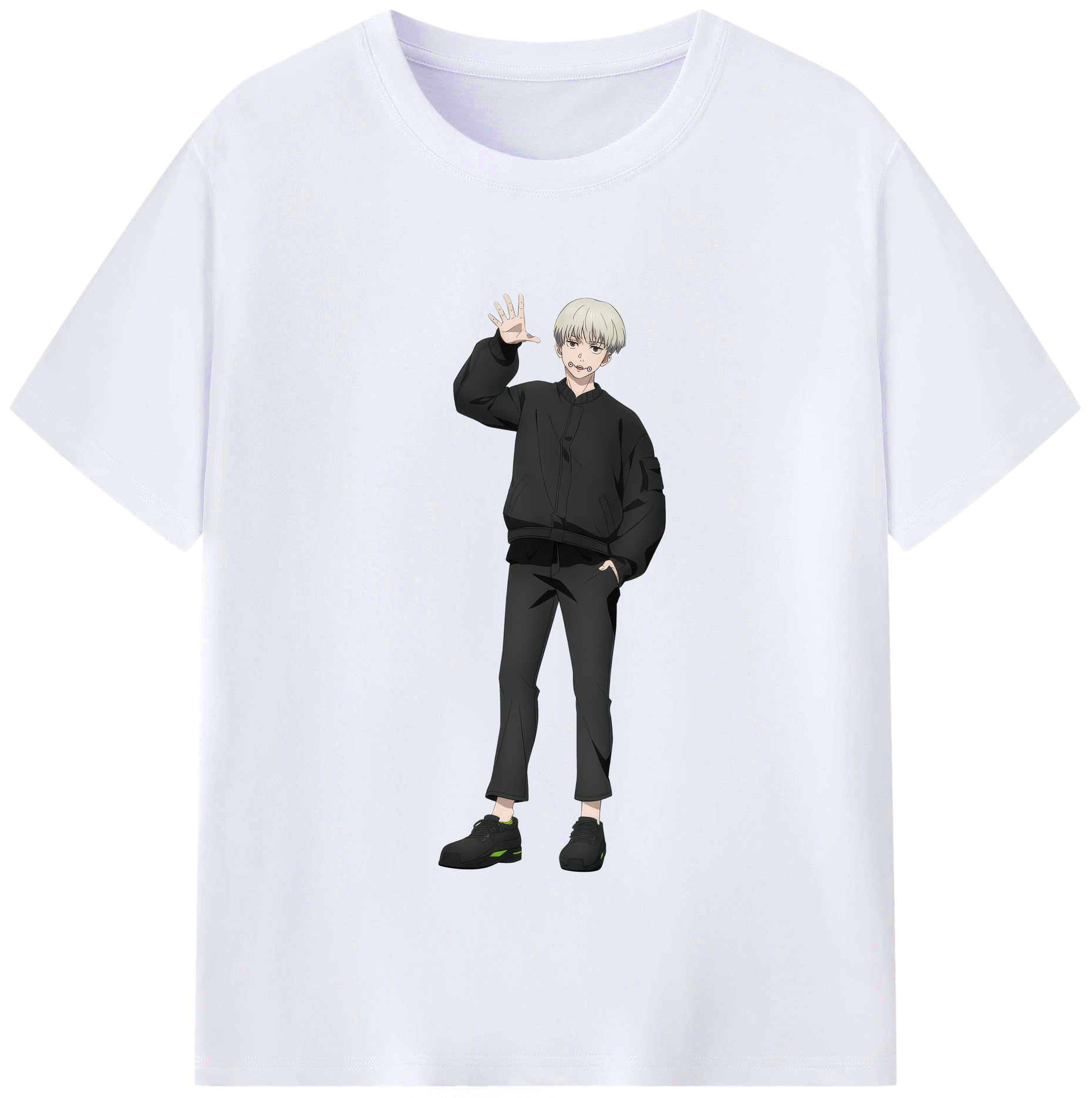 （画像用） 呪術廻戦 Jujutsu Kaisen レディースカジュアルプリントTシャツ（綿100％）