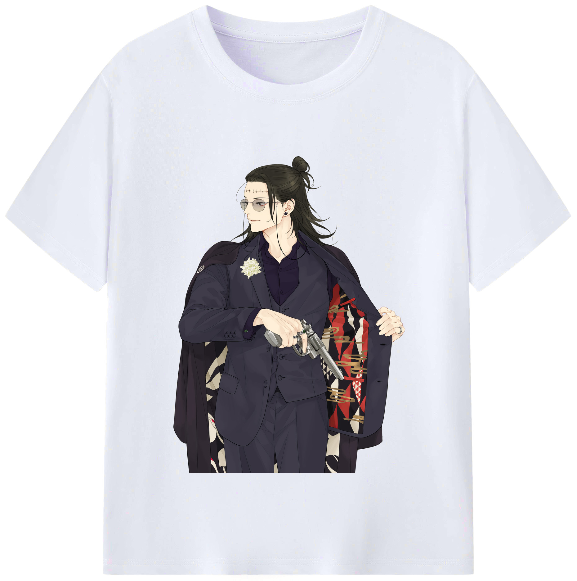 （画像用） 呪術廻戦 Jujutsu Kaisen レディースカジュアルプリントTシャツ（綿100％）